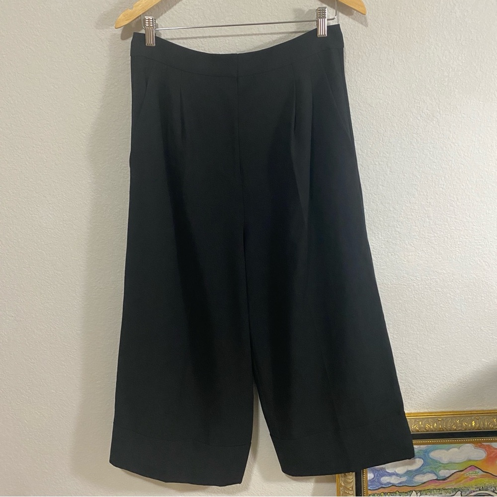 Tibi Black Wide Leg Pants Old Money Quiet Luxury Classic
